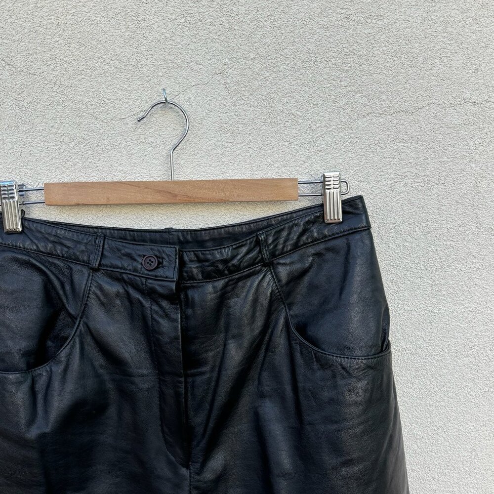 VINTAGE 100% Genuine Leather Pants - Picture 2 of 5